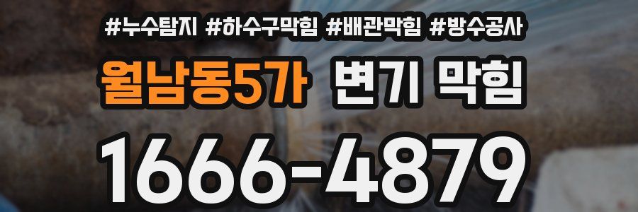 월남동5가 변기 막힘