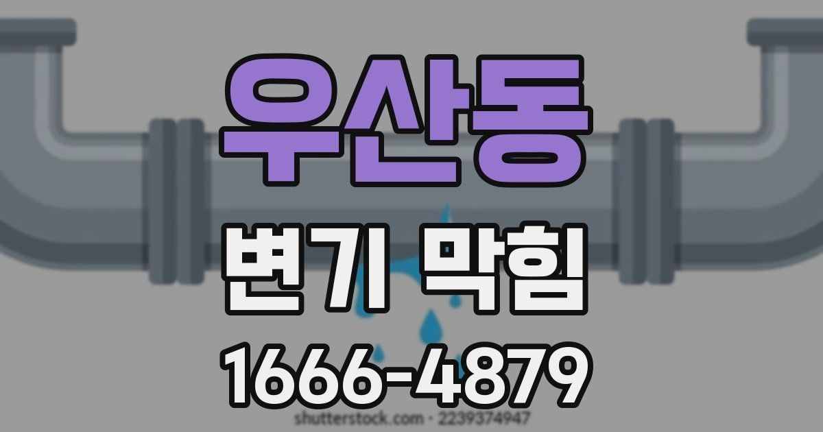 우산동 변기 막힘
