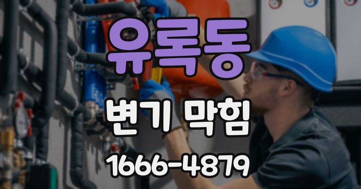 유록동 변기 막힘