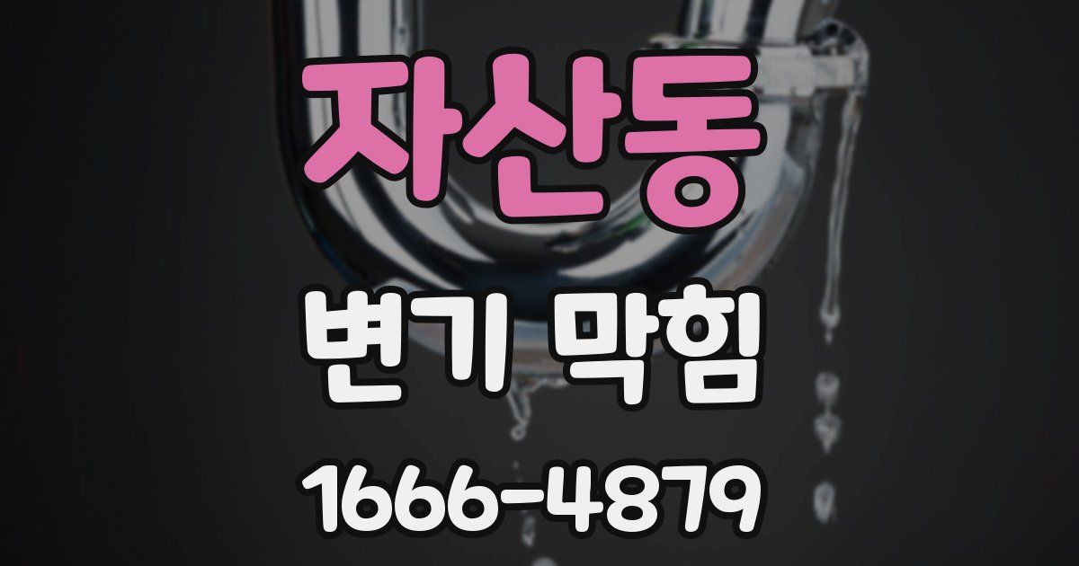 자산동 변기 막힘