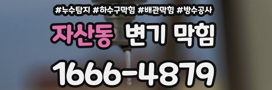 자산동 변기 막힘
