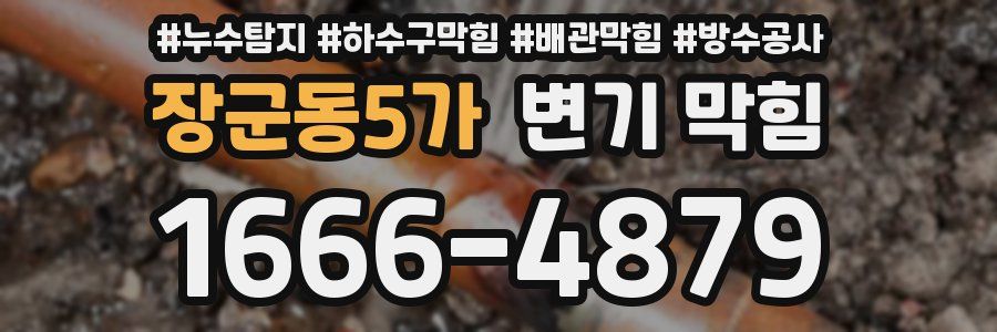 장군동5가 변기 막힘