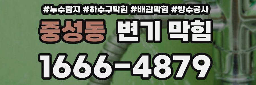 중성동 변기 막힘
