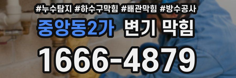 중앙동2가 변기 막힘