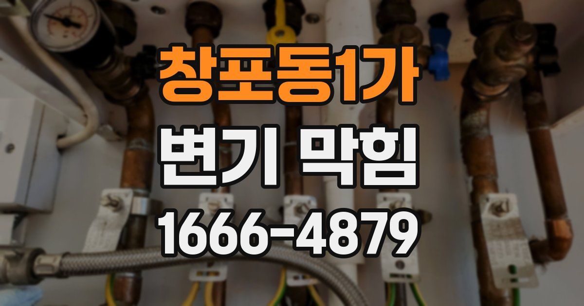창포동1가 변기 막힘