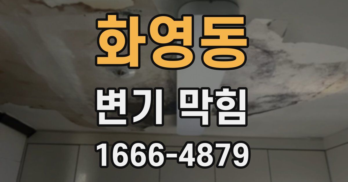 화영동 변기 막힘