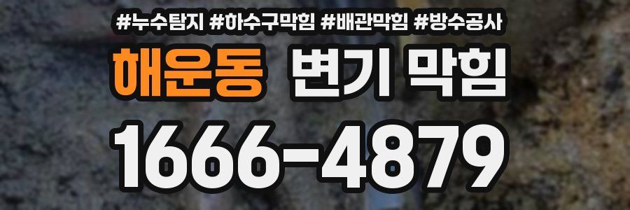 해운동 변기 막힘