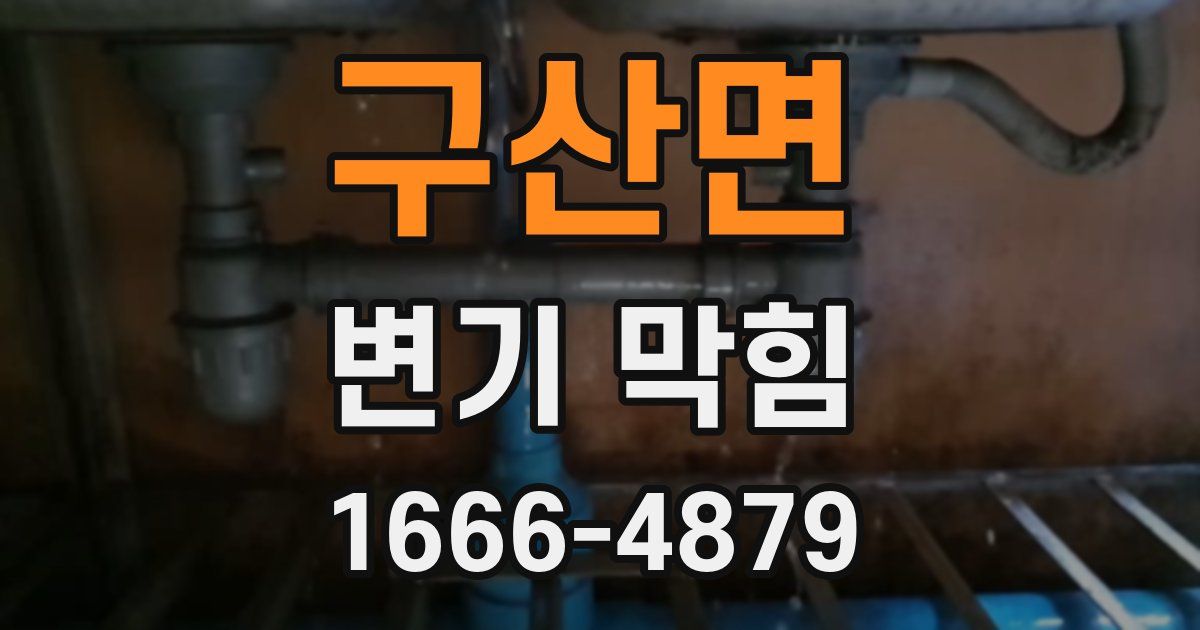 구산면 변기 막힘