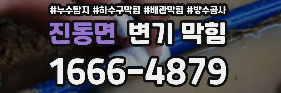 진동면 변기 막힘