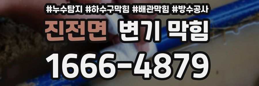 진전면 변기 막힘