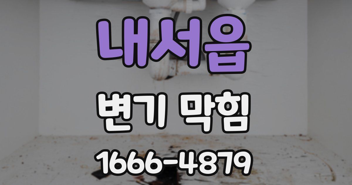 내서읍 변기 막힘