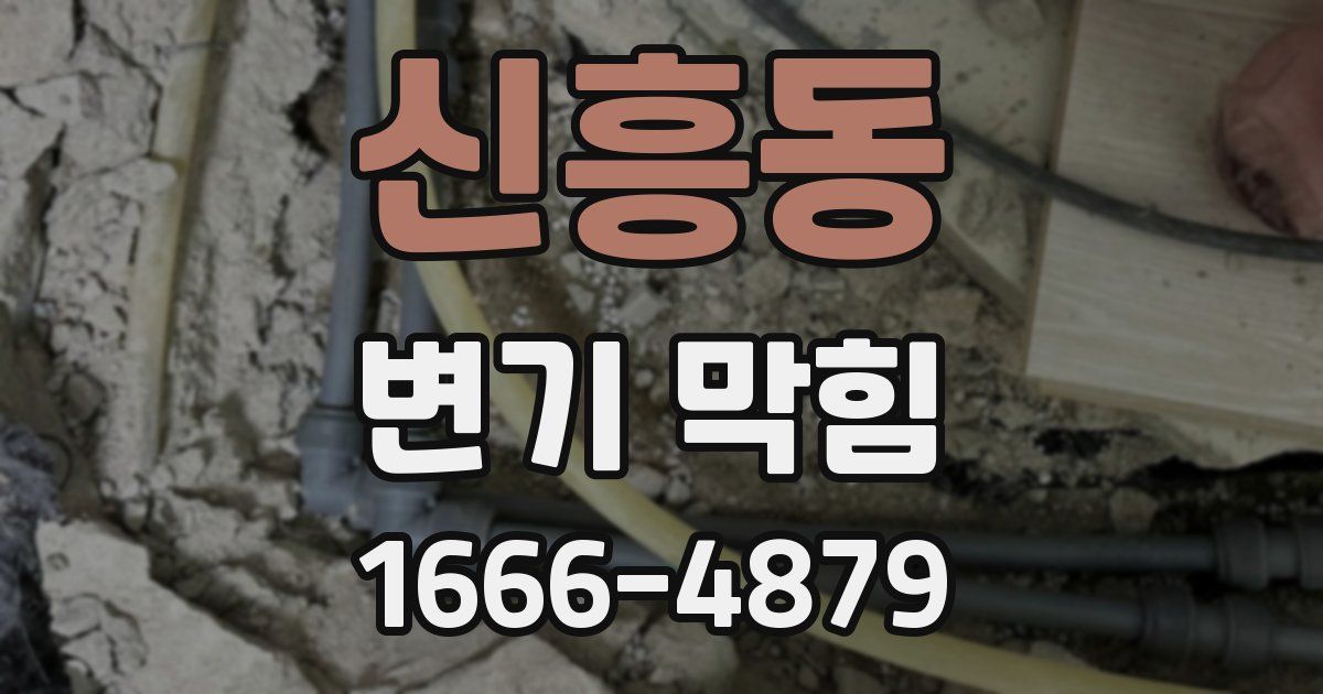 신흥동 변기 막힘