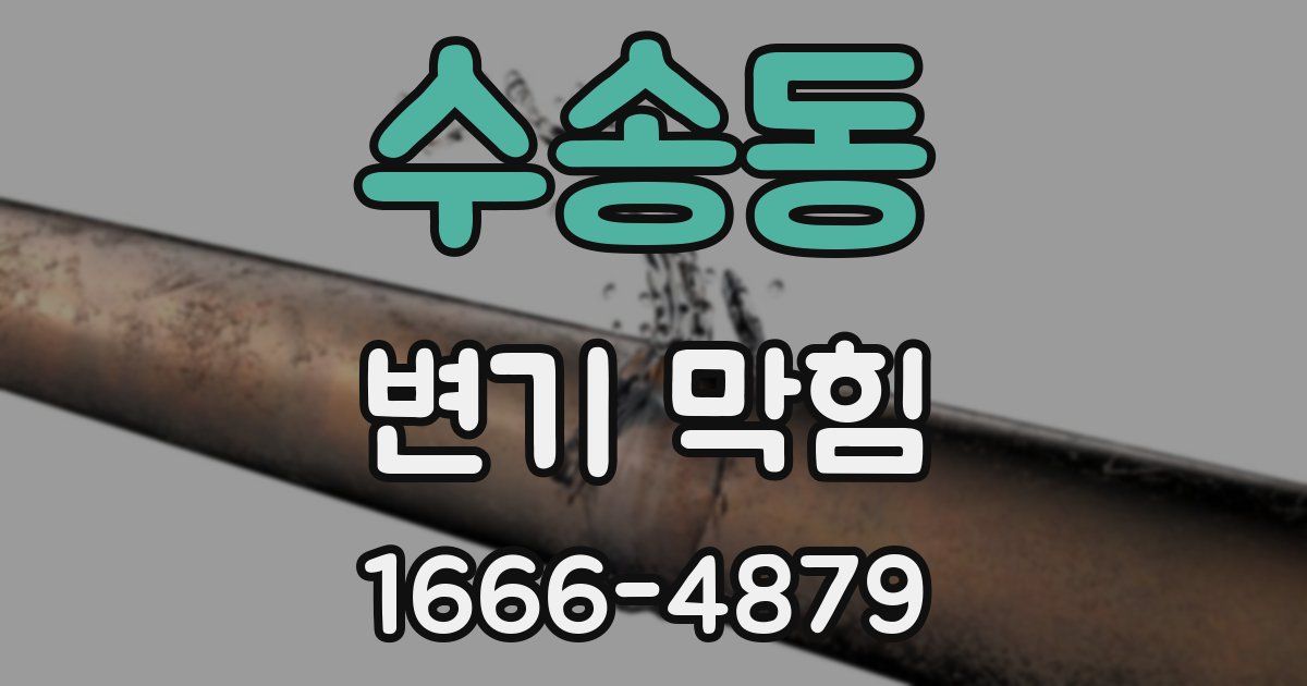 수송동 변기 막힘