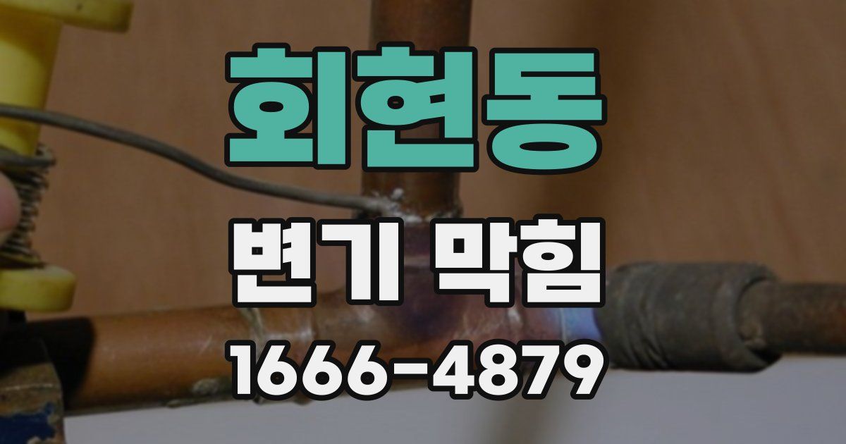 회현동 변기 막힘