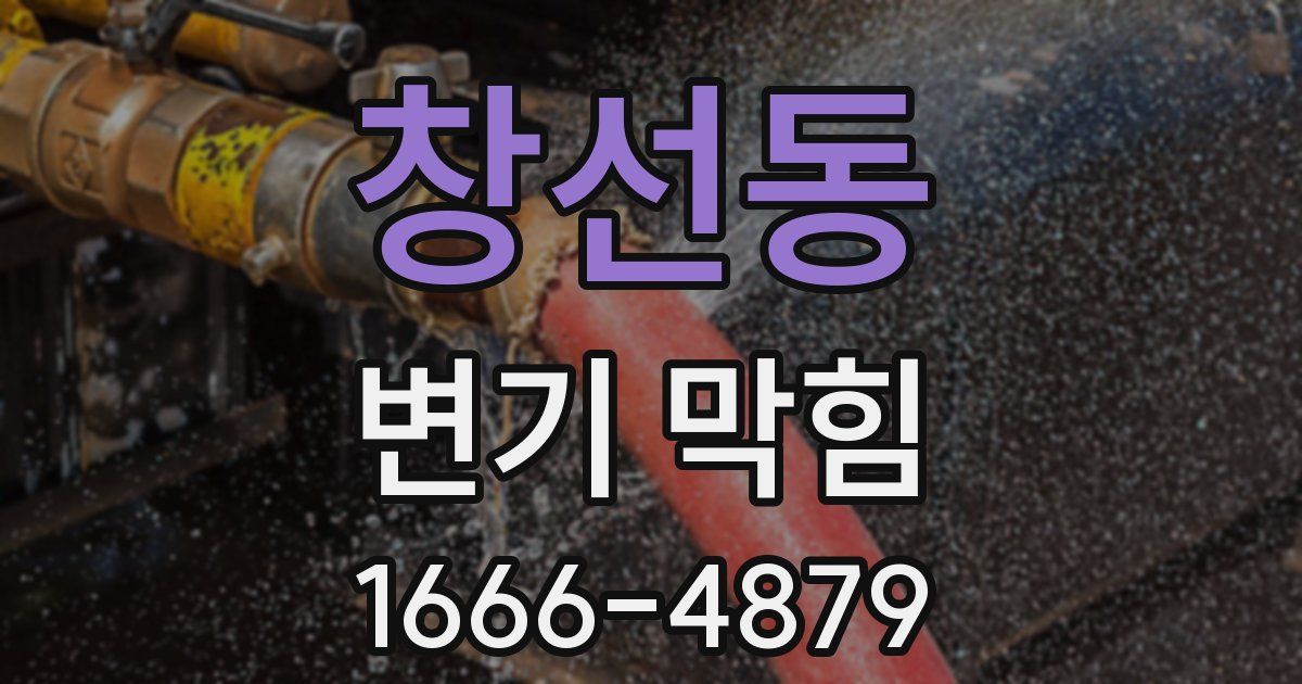 창선동 변기 막힘