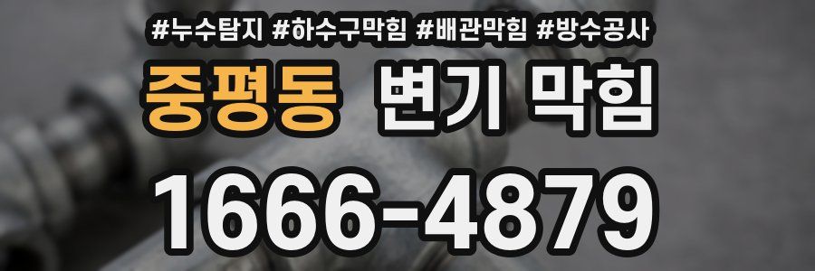 중평동 변기 막힘
