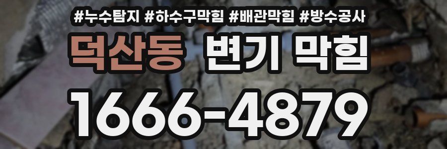 덕산동 변기 막힘