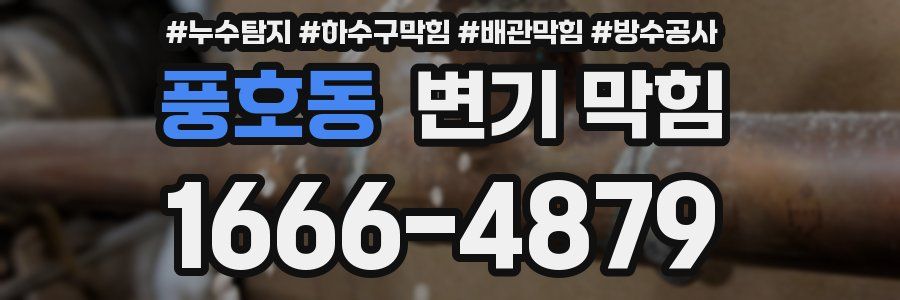 풍호동 변기 막힘