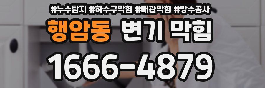 행암동 변기 막힘