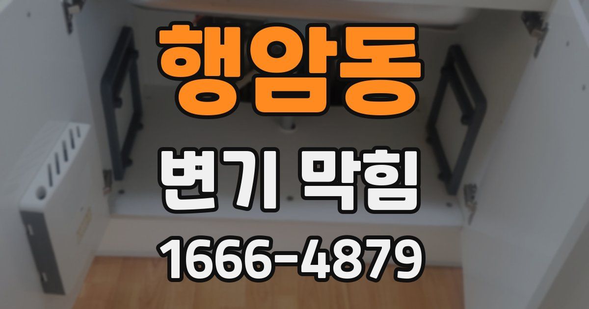 행암동 변기 막힘
