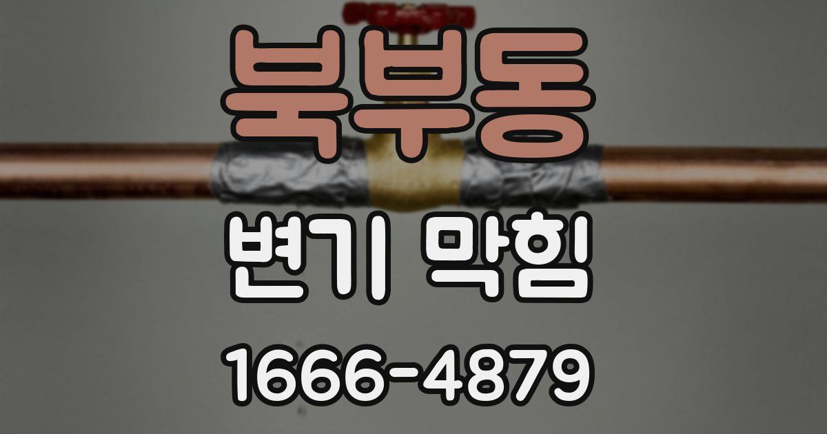 북부동 변기 막힘