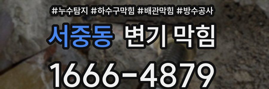 서중동 변기 막힘