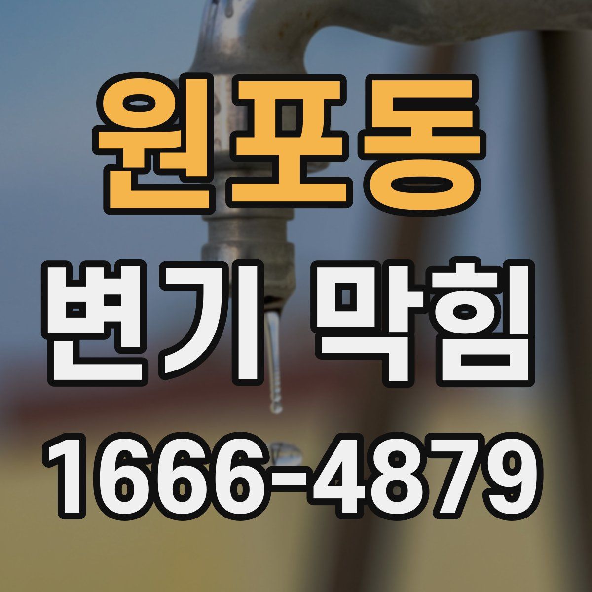 원포동 변기 막힘