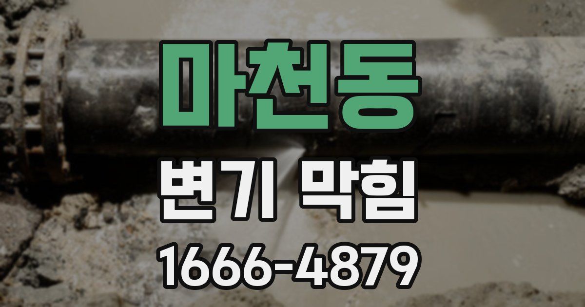 마천동 변기 막힘
