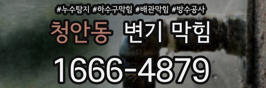 청안동 변기 막힘