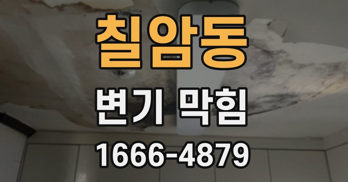 칠암동 변기 막힘