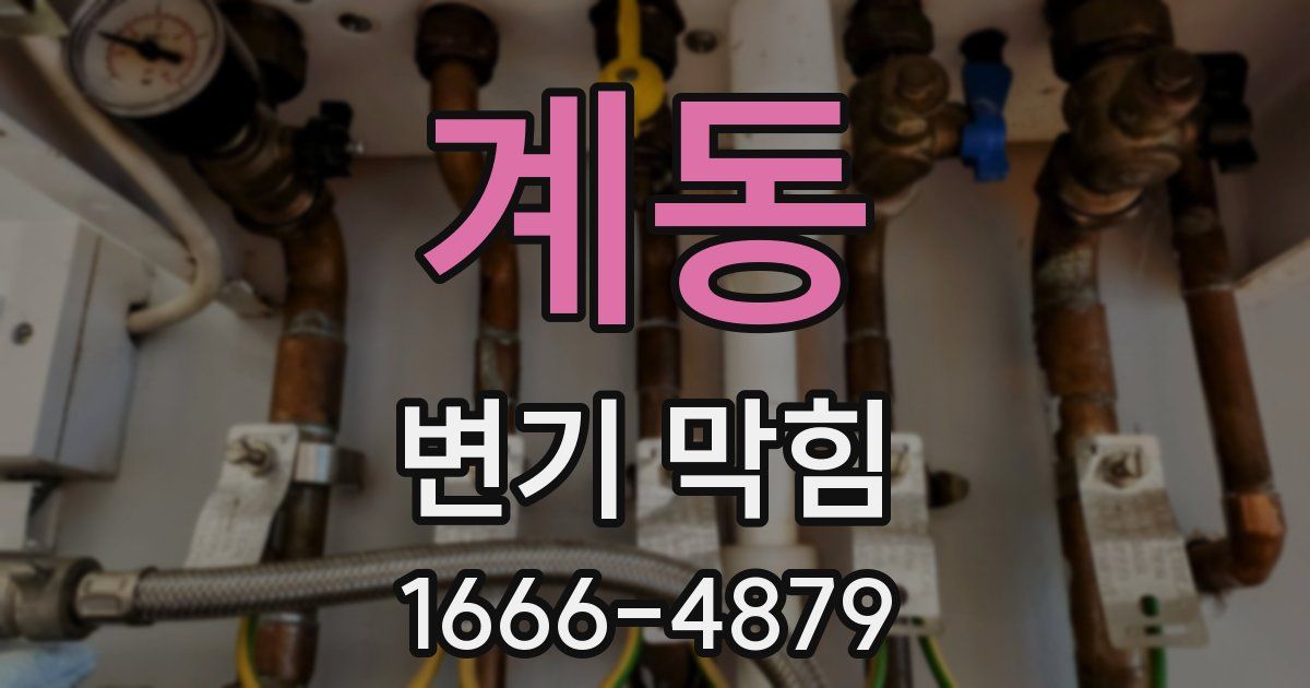 계동 변기 막힘