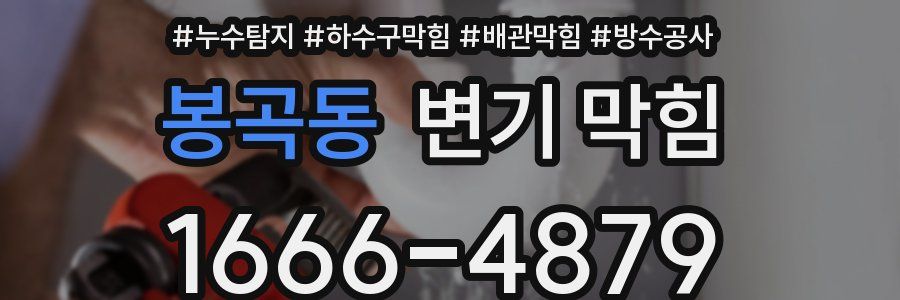 봉곡동 변기 막힘