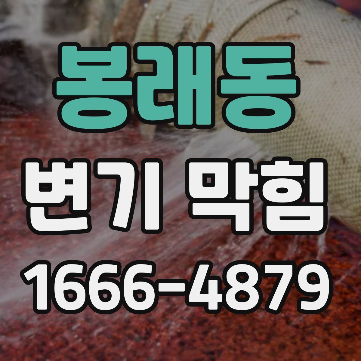 봉래동 변기 막힘