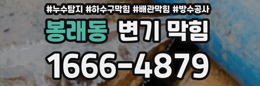 봉래동 변기 막힘