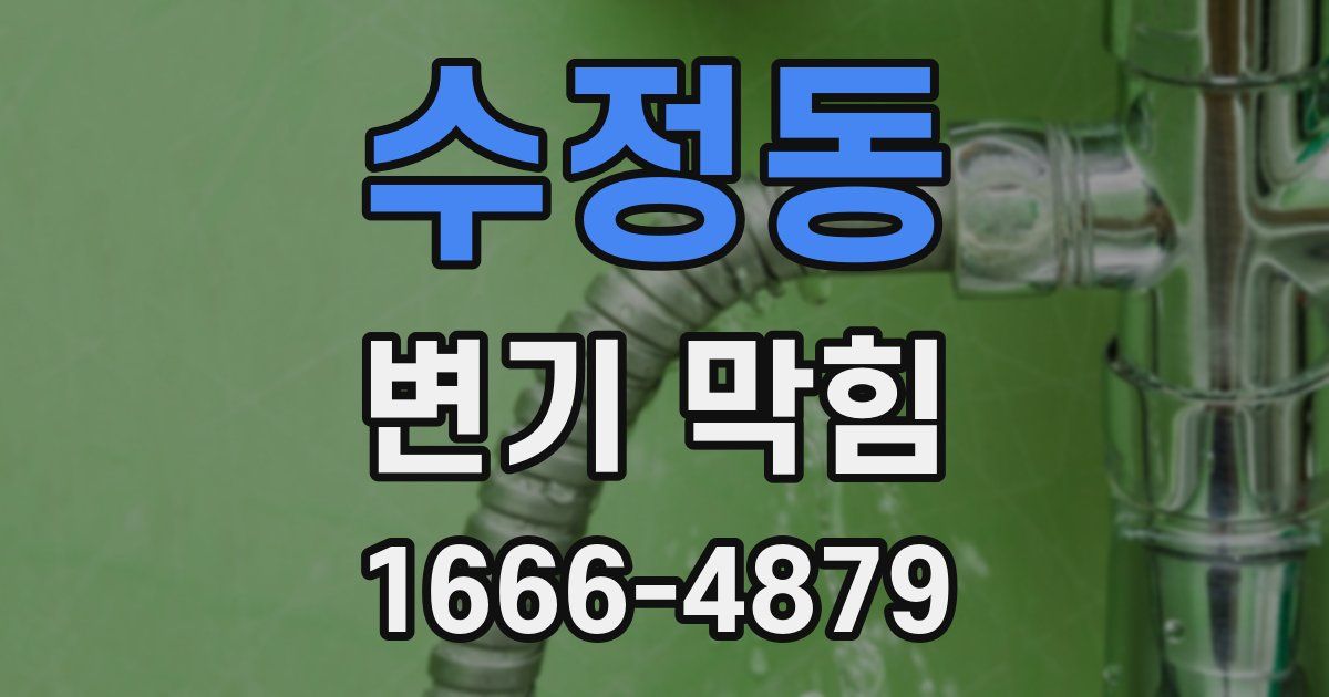 수정동 변기 막힘