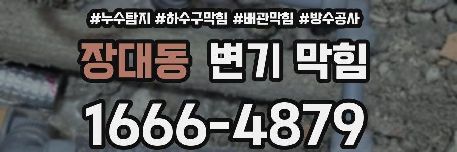 장대동 변기 막힘