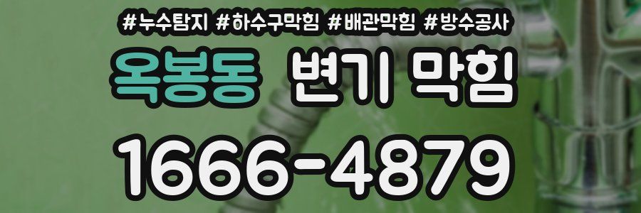 옥봉동 변기 막힘