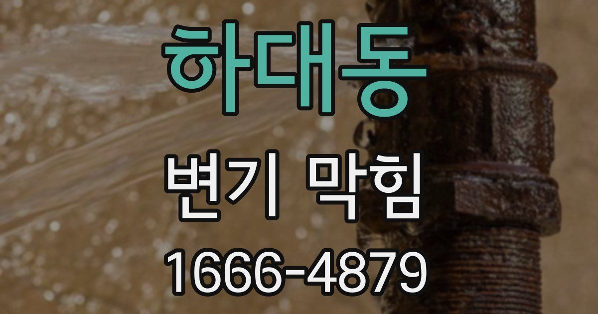 하대동 변기 막힘