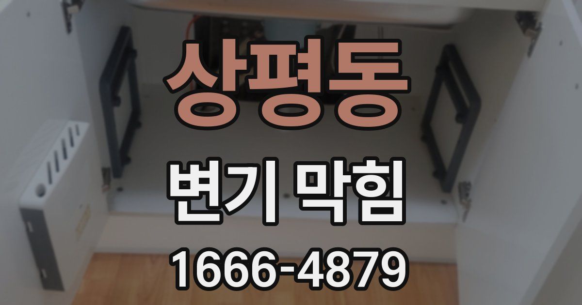 상평동 변기 막힘