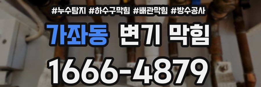 가좌동 변기 막힘