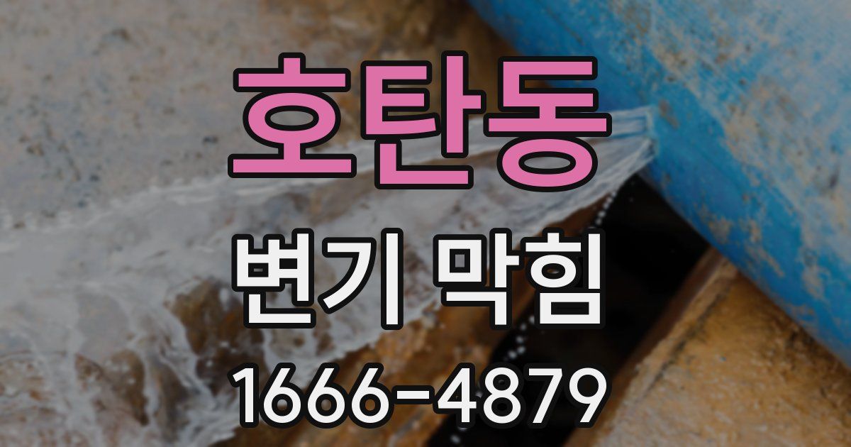 호탄동 변기 막힘