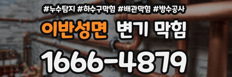 이반성면 변기 막힘