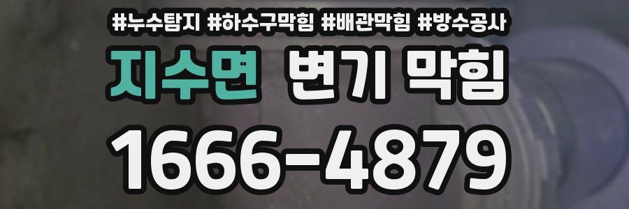 지수면 변기 막힘