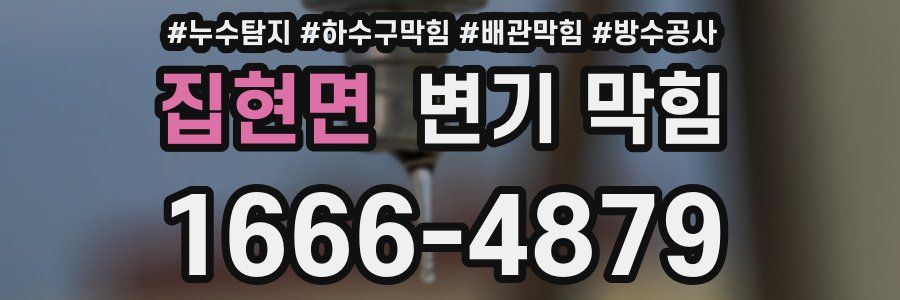 집현면 변기 막힘