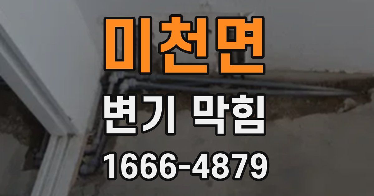 미천면 변기 막힘