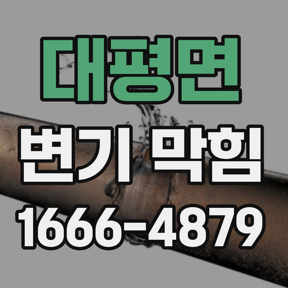 대평면 변기 막힘
