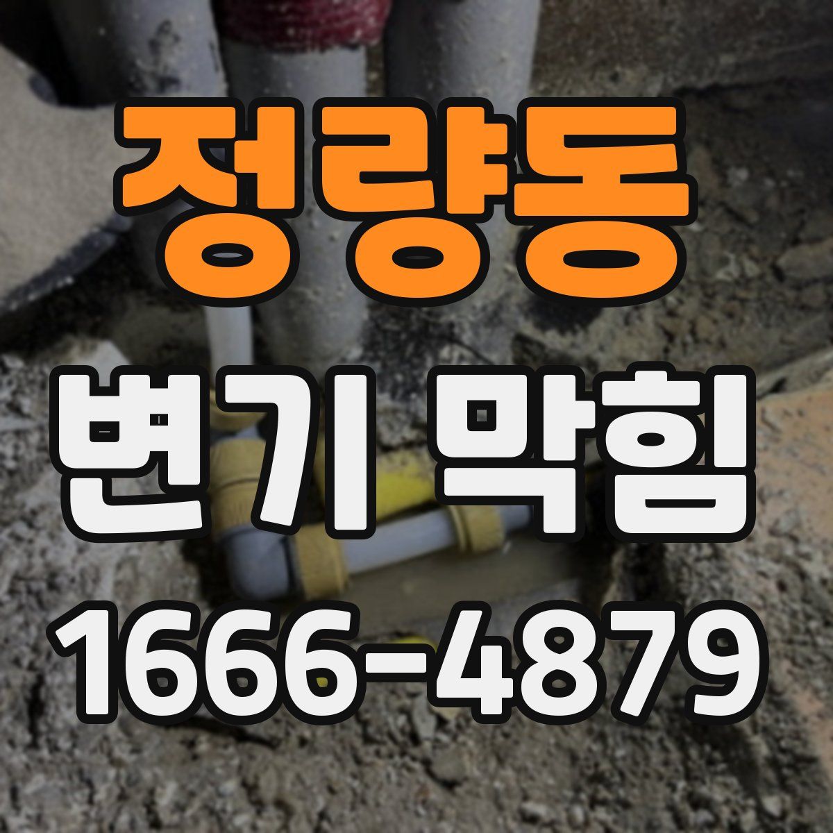 정량동 변기 막힘