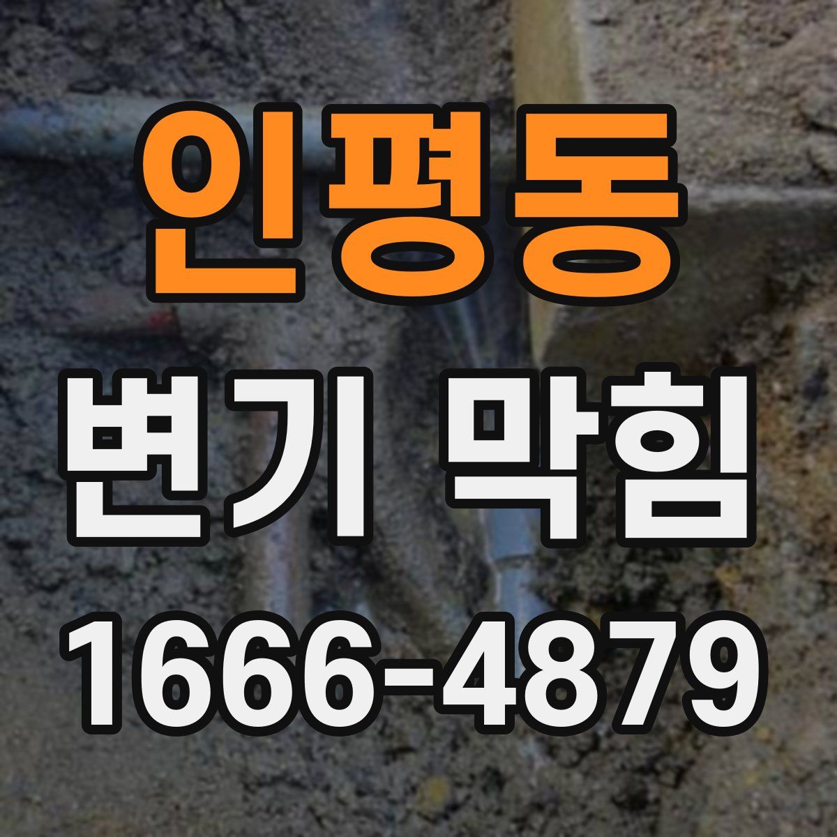 인평동 변기 막힘