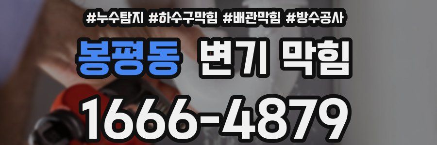 봉평동 변기 막힘