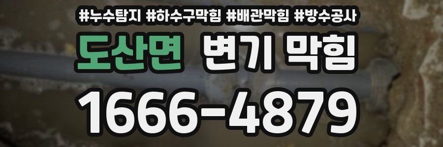 도산면 변기 막힘